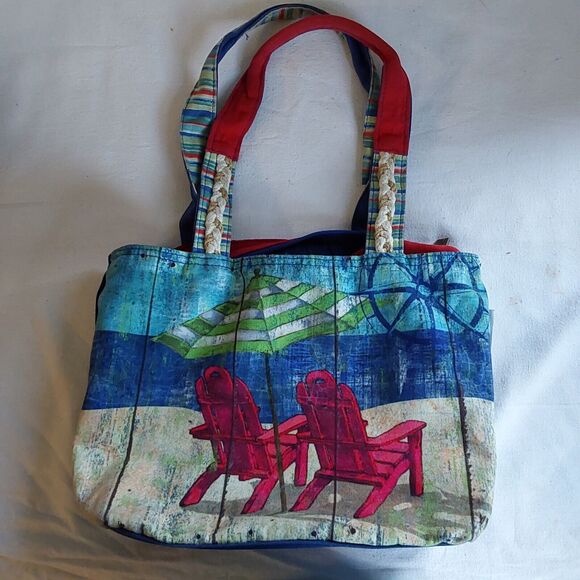 Paul Brent Handbags - Paul‎ Brent Beach Scene Purse